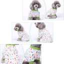 2-Pack Pet Clothes Puppy Cute Pajamas Dogs Cotton Rompers Cats Jumpsuits Cosy Apparel Dog Shirt Small Canine Costumes, Duck & Fish XL