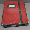 2 x Christmas Figurine Storage Box & Nutcracker Storage Containers with Visible Lid for 15-inch Collectibles, Large Holiday Ornament Decor Organizer Keeps 8 Figurines, Xmas Decoration Storage Box, Red