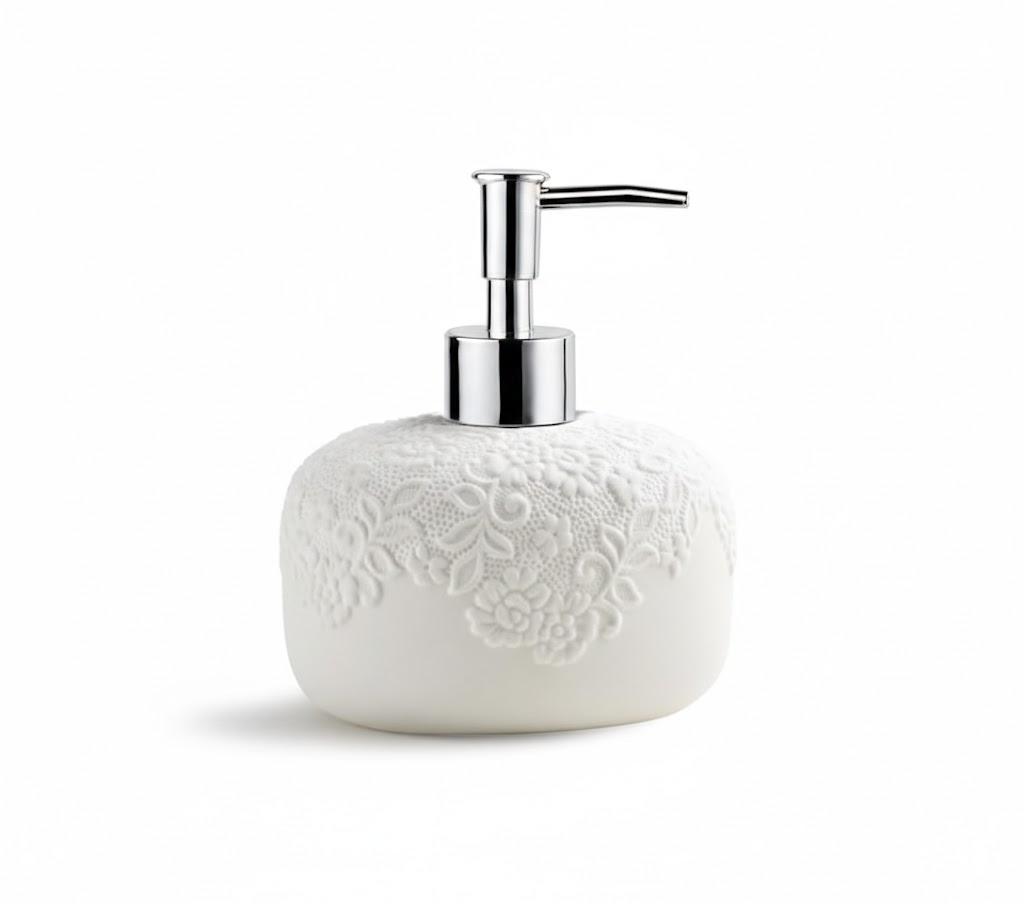 Ceramic White Bathroom Accessory 1 Soap Dispenser 13.5oz