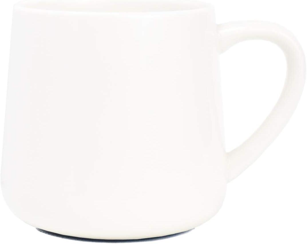 Bosmarlin Large Glossy Ceramic Coffee Mug, White Tea Cup for Office and Home, 18 oz, Suitable for Dishwasher and Microwave, 1 Pack (White)