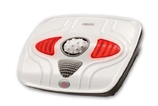 Homedics Vibration Foot Massager – Heated Portable Foot Massager Machine, Soothing Heat with Multi-Point Sensations and Toe-Touch Control
