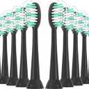 Replacement Toothbrush Heads 10 Pack for AquaSonic Black Series and Vibe Series Electric Toothbrush