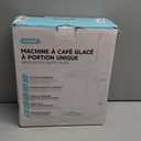 Single Serve Coffee Maker with Built-in Detachable Milk Frother, Iced and Hot Coffee Machine for K Cup & Grounds, 40oz Removable Water Reservoir, 6 Cup Sizes, Fits 7.3" Travel Mug, Black