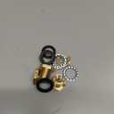 Joywayus 1/8" NPT Female 3/8" Male Brass Bulkhead Fitting Bulk Head Bulkhead Tank Fitting Coupler (Pack of 2)