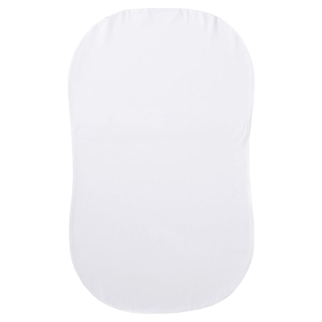 HALO BassiNest Fitted Sheet  100% Organic Cotton, Soft and Breathable Bassinet Sheet for Babies, 30 x 16 Pre-Shrunk Sheet, White Organic