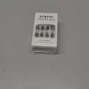 5 x Cat Eye Nails Short Squoval, Shimmery Black, Small Size Press on False Nails, 24 Reusable Fake Nails With Stick on Adhesive Tabs