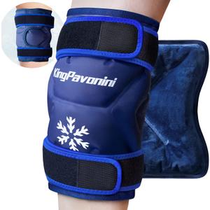 2 Pack XXL Knee Ice Pack Wrap Around Entire Knee After Surgery, Reusable Large Gel Ice Pack for Pain Relief, Swelling, Surgery, Sports Injuries