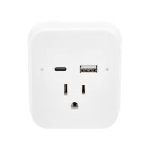 Helix PowerUp Multiport Wall Charger Dual USB-C and USB-A Ports with Outlet