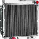 Aluminum 3 Rows Radiator For 1967-1970 Ford Mustang Falcon Torino, 1966-1973 Mercury Cougar, 1971-1977 Ford Maverick
