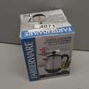 Farberware Electric Coffee Percolator, FCP240, Stainless Steel Basket, Automatic Keep Warm, No-Drip Spout, 4 Cup, Black/Silver