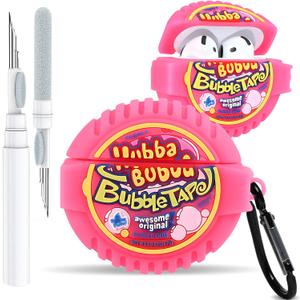 Toyuma for AirPods 4 Case Cute Kawaii Cartoon - Funny 3D Soft Silicone Case Cover with Keychain & Cleaner Kit for Women Girls Teens Food Fun Stylish Fashion Design Protective Case for Airpods 4,Fen