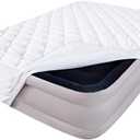 Queen Mattress Pad Thick Quilted Mattress Topper, Air Mattress Cover, Super Soft Breathable and Noiseless Down Alternative Fiber Extra Thick Mattress Pad with Deep Pocket Fits up to 23 Inch Mattress