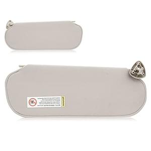 Sun Visor for Chevy Express & GMC Savana 1500 1999-2014, 2500 3500 4500 1999-2019, Left Driver Side Cream-Grey Sunvisor Replacement 84054688 84054695