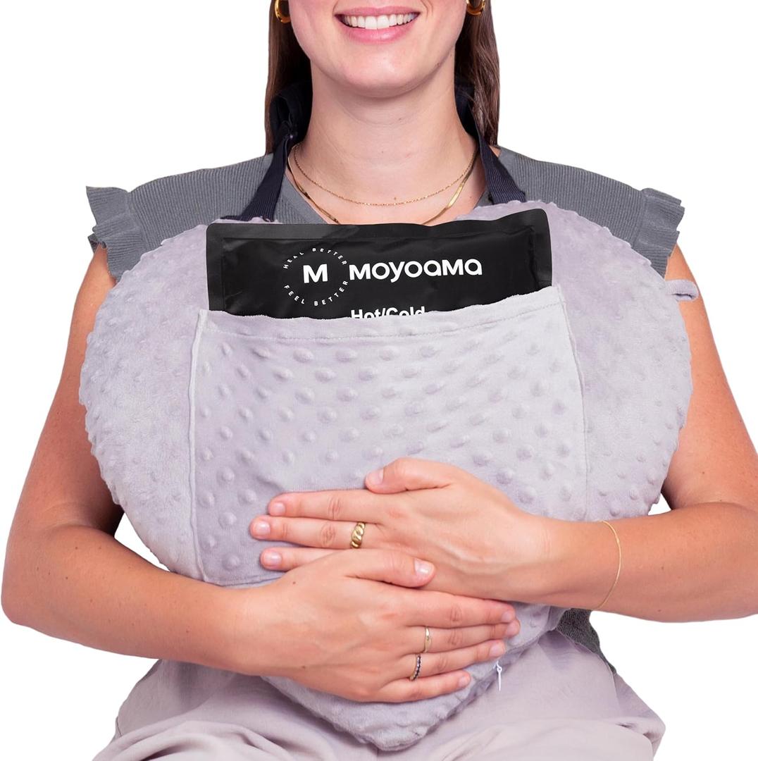 MOYOAMA Open Heart Surgery Pillow for Heart Surgery Recovery Gifts - After Bypass Surgery Must Haves, Gifts for Chest Surgery Recovery, Seatbelt Pillows for Post-Surgery, Shock Absorbing Chest Pillow