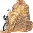 Teling 2 Pcs 80 x 60 In Jumbo Bike Gift Bags Giant Plastic Extra Large Bicycle Bags Weddings Birthdays Engagement Party (1 Count (Pack of 2))