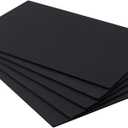 BENECREAT 5 Sheets 3mm Black PVC Foam Sheet A4 Lightweight Rigid Foam, Sand Table Model Material Supplies for Mounting Crafts Modelling Art Display School Projects, 11.8x7.8inch