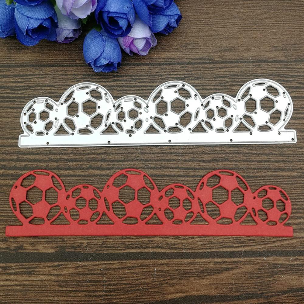 SunnyKids Football Border Metal Cutting Die Cuts,Football Border Stencils DIY Crafts Cards Cutting Dies Cuts for DIY Embossing Card Making Photo Decorative Paper Dies Scrapbooking