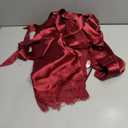 Silk Robes for Womens 2Pcs Satin Robe Kimonos Bridesmaid Bride Lace Bathrobes Sleepwear Bridal Silky Loungewear Wedding Robe, Medium