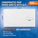 Hahafelt 500 Pcs 12" x 24" Chiropractic Face Paper Sheets Bulk with Slit