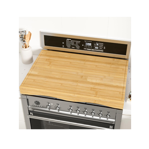 Stove Top Cover Board for Gas Stovetop, Bamboo Noodle Cutting Board for Electric Stove Top Cover Sink Chopping Board with Detachable Legs Juice Groove Restaurant Kitchen Countertop, New Home Gifts. 29.5" x 22"
