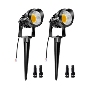 9W Low Voltage Landspcape Lights With Connectors 12V AC/DC LED Landspcape Lighting Outdoor Waterproof Spotlights 900LM Warm White Garden Decorative Uplight for Pathway,Patio,Yard Lights(2Pack)
