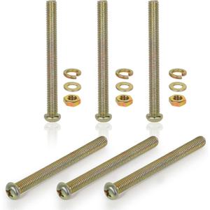 6 Pcs Screws and Nuts for Bed Support Legs(9cm-3.54 inch)