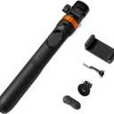 Compatible for Osmo Pocket & Action Cameras, 69" Extendable Selfie Stick Tripod Light Stand