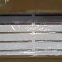 Freestyle 2'x4' Boardwalk Decorative Screen, White