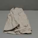 Vocander Beige White Split Corner Bed Skirt for Full Beds 14 Inch Drop, Adjustable Elastic Dust Ruffles for Metal Frame, Adjustable Tailored Bedskirts Fade & Wrinkle Resistant