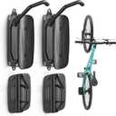 monTEK Swivel Bike Wall Mount, Bike Hangers for Garage, Space-Saving Vertical Bike Rack, Sturdy Bike Storage Rack Holds Up to 66lbs, Easy to Install, 2 Pack