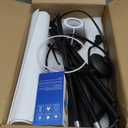 Qaubauyt Smart LED Floor Lamp with APP Control & RGB Colors - Dimmable Standing Lamp for Living Room, Bedroom, Gaming - Remote, Timer, 9W Bulb Included, 67" Modern Tall Lamp (White)