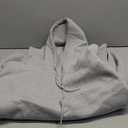 JMIERR Mens Casual Cotton Hooded Collar Drawstring Hoodies Pullover Sweatshirts Casual Long Sleeve Shirts, 4X-Large, Light Grey
