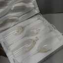 MyGift Champagne Flutes 6 oz, Clear Glass Stemmed Toasting Glasses with Faux White Pearls  Wedding, Bridal Shower & Bachelorette Party Glassware Set of 4