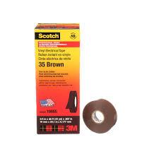 Aviditi 3M™ 35 Colored Electrical Tape, 3/4" x 66', Brown, 10/Case, 3M