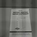 AIRHOP Instant Hot Water Dispenser, Quick Heating Countertop Water Dispenser with Child Locks, Adjustable 5 Temp 3 Water Volume Dispense, 100OZ 3L Removable Tank, Ideal for Home Office Kitchen, Black