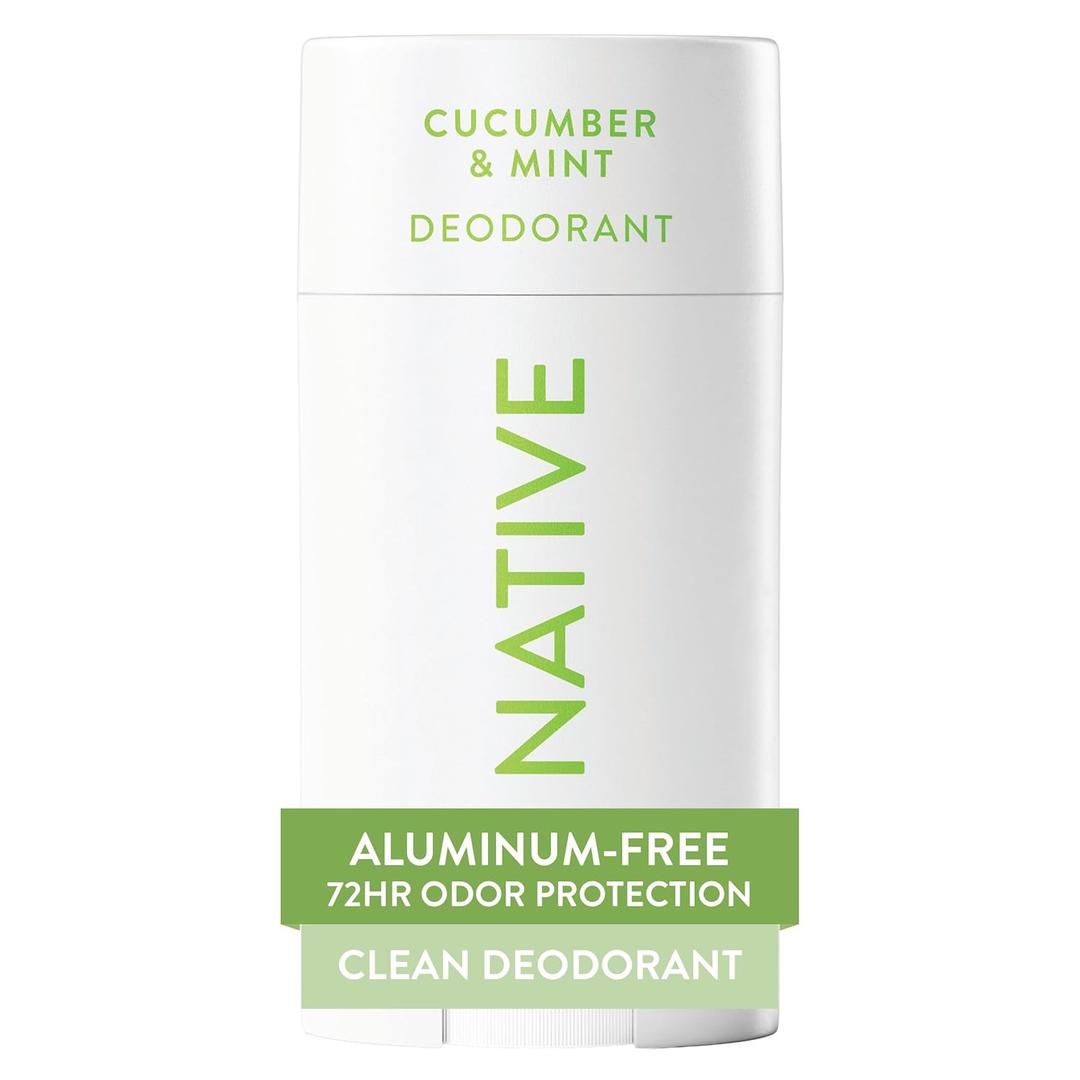 Native Deodorant Contains Naturally Derived Ingredients, 72 Hour Odor Control | Deodorant for Women and Men, Aluminum Free with Baking Soda, Coconut Oil and Shea Butter | Cucumber & Mint