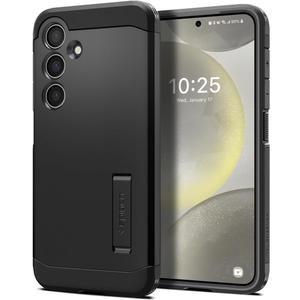 Spigen Tough Armor Designed for Galaxy S24 Case (2024) [Kickstand] [Military-Grade Protection] - Black