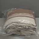 Quilt King Size - Brown White Quilt Set with Matching Shams, Vintage Floral Design Farmhouse Bedding Bedspread, 3 Pieces 100% Cotton Lightweight Coverlet Home Decor for All Season (King(98"x106"))