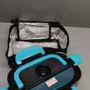 TRAVELISIMO Electric Lunch Box for Adults 80W Heated Lunch Box For Men 1.5L Stainless Steel Portable Food Warmer, 12/24/110V Electric Food Warmers for Travel & Work, Loncheras Para Hombres de Trabajo (Neon Blue)