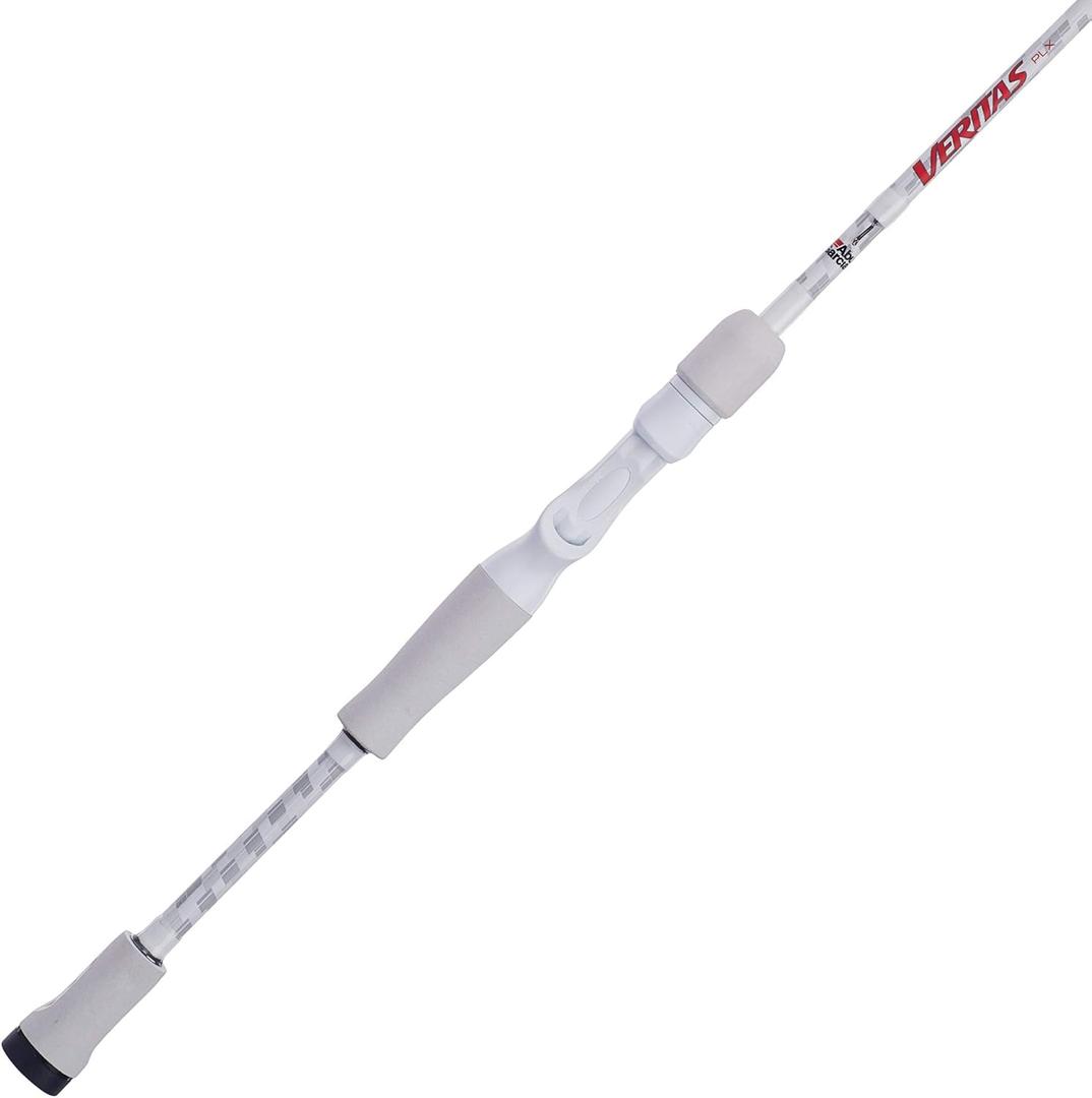 Abu Garcia Veritas Casting BFS Fishing Rod, Balanced and Lightweight Rod, Powerlux 100 Construction, Custom Ergonomic Reel Seat (6'6" - MH - 1pc - Moderate Fast)