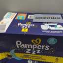 Pampers ZZZ Overnight Diapers, Size 6 (35+ lbs), 72 Count, Nighttime Protection Disposable Baby Diaper, Night Time Leak and Skin Protection