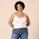 Amazon Essentials Women's Slim-Fit V-Neck Cami, Pack of 4, Size Small