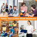 2 x Two Pocket Folders,25 Pack Blue Folders with Pockets Fit Letter Size Paper,Thick Paper File Folder for School Office Business Home,Assorted 6 Colors