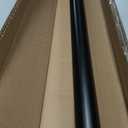 Umbra Cappa Curtain Rod  1-Inch Drapery Rod Extends from 36 to 66 Inches, Includes 2 Matching Finials, Brackets & Hardware, Brushed Black (33 to 66-Inch)