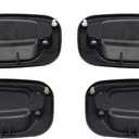 NewYall Chrome Lever Exterior Door Handles Set for 1999-2007 Silverado Escalade Tahoe Suburban Sierra 1500 2500 3500 Truck Outer Outside Front Rear Left Driver and Right Passenger Side