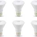 Amazon Basics PAR20 LED Light Bulb, 50 Watt Equivalent, Energy Efficient 7W, E26 Standard Base, Warm White 3000K, Dimmable, 10,000 Hour Lifetime 