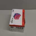 IDAODAN Electric Balloon Pump, Portable Electric Balloon Blower Machine Balloon Air Pump Dual Nozzle Rose Red 110V 600W Balloon Inflator for Party Decorations