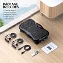 Vibration Plate Exercise Machine, Lymphatic Drainage Machine for Weight Loss, Lymphatic Drainage & Muscle Recovery, Multiple Speeds with Bluetooth & Remote, Max User Weight 330lbs