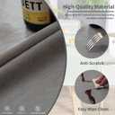 Rectangle Table Cloth,100% Waterproof Tablecloth Oil Proof Spill Proof Vinyl Table Cloth, Wipe Clean Plastic Table Cover for Dining, Camping, Indoor and Outdoor 54" x 120",Grey
