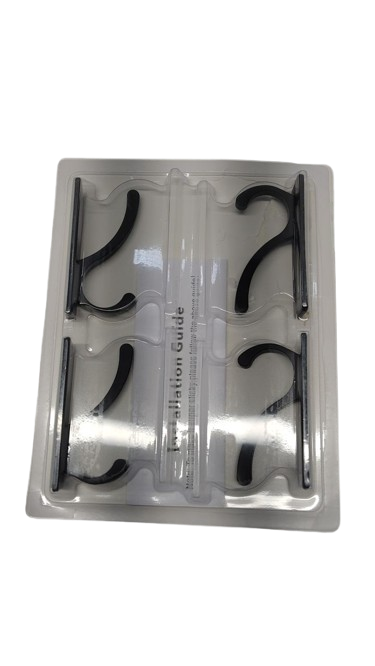 Hooks Black, Pack Of 4